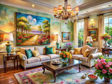 Impressionism Art enhancing home decor with vibrant colors and artistic flair