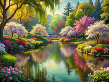 Impressionist landscape showcasing vibrant colors and light play, ideal for beginners learning art techniques.