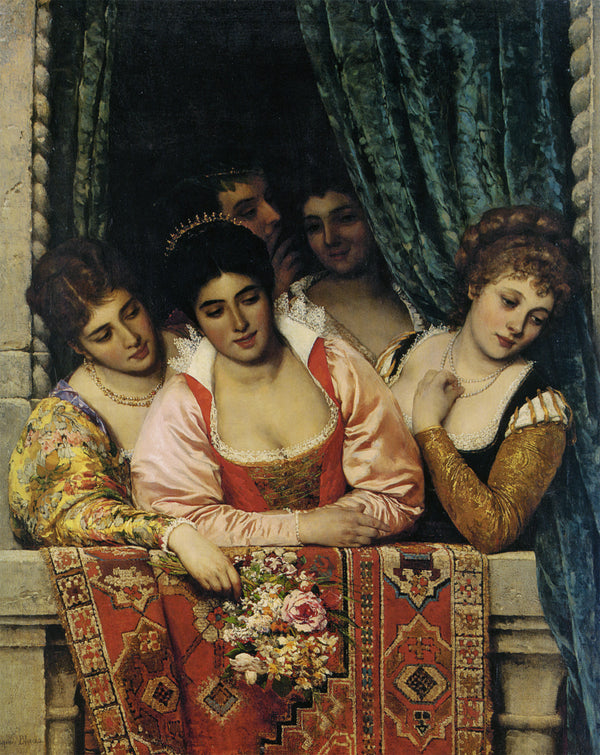 Ladies on a Balcony.