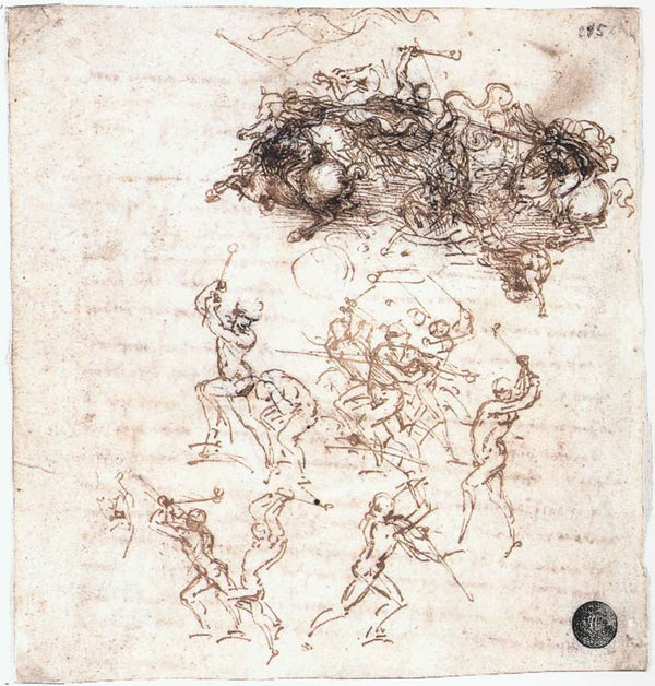 Study of battles on horseback and on foot.