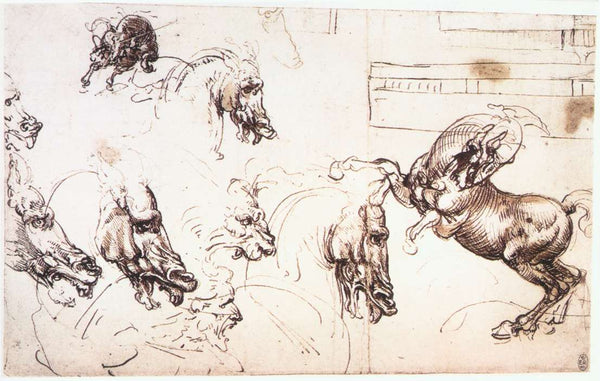 Study of horses for the Battle of Anghiari.